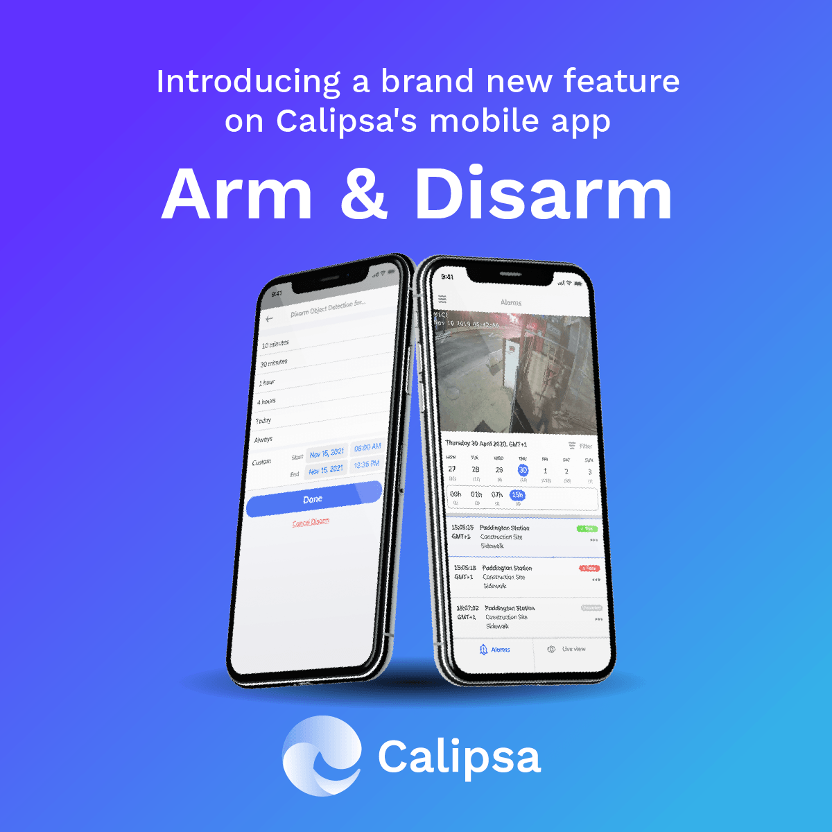 New Feature Alert Arm & Disarm